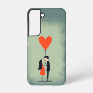Illustratie van een schattig stel voor Samsung hoe Galaxy Hoesje