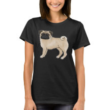 Illustratie van een schattige cartoon Beagle Pug H