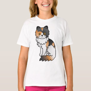 Illustratie van een schattige cartoon cavia Perzis T-shirt
