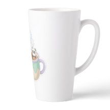Illustratie van een schattige Kawaii-panda in een 