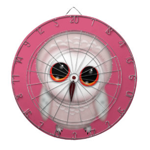 Illustratie van een schattige kleine uil dartbord
