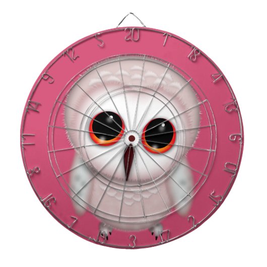 Illustratie van een schattige kleine uil dartbord (Voorkant)