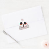 Illustratie van een schattige kleine uil sticker (Envelop)