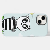 Illustratie van een schattige panda Case-Mate iPhone case (Achterkant (horizontaal))