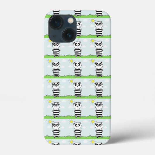 Illustratie van een schattige panda Case-Mate iPhone case (Achterkant)