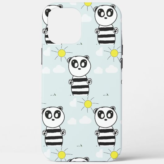 Illustratie van een schattige panda Case-Mate iPhone case (Achterkant)