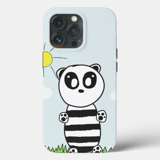Illustratie van een schattige panda Case-Mate iPhone case (Achterkant)