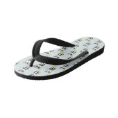 Illustratie van een schattige panda kinder teenslippers (Schuin)