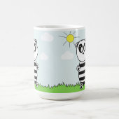 Illustratie van een schattige panda koffiemok (Center)