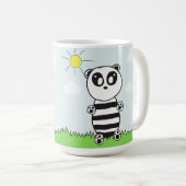 Illustratie van een schattige panda koffiemok (Voorkant rechts)