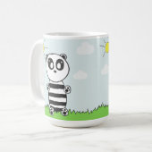 Illustratie van een schattige panda koffiemok (Voorkant links)