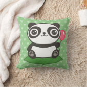 Illustratie van een schattige panda kussen (Deken)