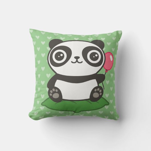 Illustratie van een schattige panda kussen (Voorkant)