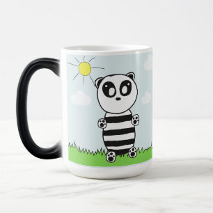 Illustratie van een schattige panda magische mok
