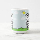 Illustratie van een schattige panda magische mok (Midden)