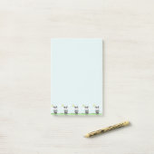 Illustratie van een schattige panda post-it® notes (Op bureau)
