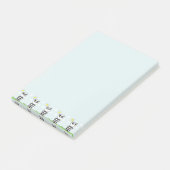 Illustratie van een schattige panda post-it® notes (Schuin)