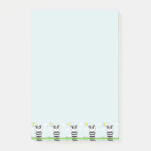 Illustratie van een schattige panda post-it® notes (Voorkant)