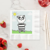Illustratie van een schattige panda servet (Insitu)