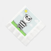 Illustratie van een schattige panda servet (Hoek)