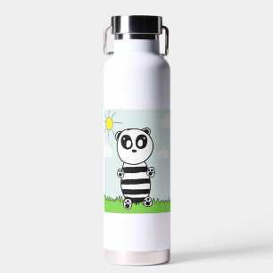 Illustratie van een schattige panda waterfles
