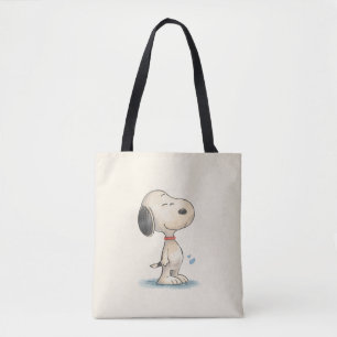 Illustratie van een schattige waterverf Beagle-hon Tote Bag
