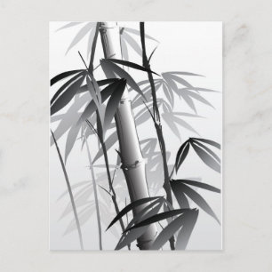 Illustratie van een schilderij met oosterse stijl briefkaart