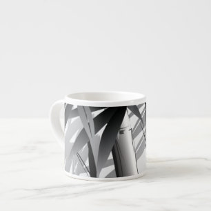 Illustratie van een schilderij met oosterse stijl espresso kop