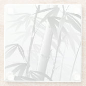 Illustratie van een schilderij met oosterse stijl glazen onderzetter (Achterkant)