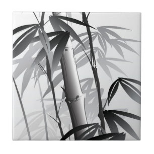 Illustratie van een schilderij met oosterse stijl tegeltje