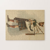  illustratie van een Schotse Bagpiper (1898) Legpuzzel (Horizontaal)