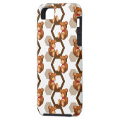 illustratie van een serie teddyberen op wit Case-Mate iPhone case (Achterkant Links)