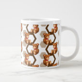 illustratie van een serie teddyberen op wit grote koffiekop (Rechts)