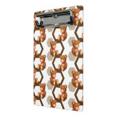 illustratie van een serie teddyberen op wit mini klembord (Angled2)