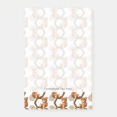 illustratie van een serie teddyberen op wit post-it® notes (Voorkant)