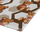 illustratie van een serie teddyberen op wit snijplank (Hoek)