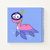 Illustratie van een snorkelend monster van Loch Ne Notitieboek (Achterkant)