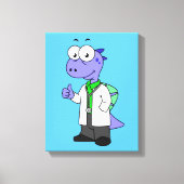 Illustratie van een Spinosaurus-arts. Canvas Afdruk (Voorkant)