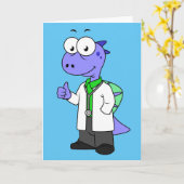 Illustratie van een Spinosaurus-arts. Kaart (Gele Bloem)