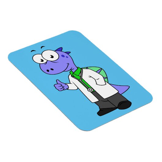 Illustratie van een Spinosaurus-arts. Magneet (Rechterzijde)