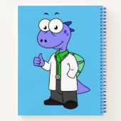 Illustratie van een Spinosaurus-arts. Notitieboek (Achterkant)