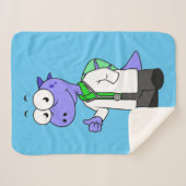 Illustratie van een Spinosaurus-arts. Sherpa Deken (Voorkant (horizontaal))