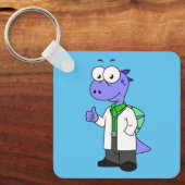 Illustratie van een Spinosaurus-arts. Sleutelhanger (Voorkant)