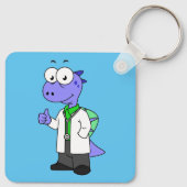 Illustratie van een Spinosaurus-arts. Sleutelhanger (Achterkant)