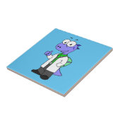 Illustratie van een Spinosaurus-arts. Tegeltje (Zijkant)