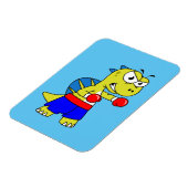 Illustratie van een Spinosaurus boksen. Magneet (Linkerzijde)