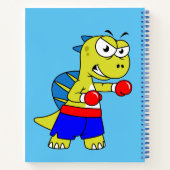 Illustratie van een Spinosaurus boksen. Notitieboek (Achterkant)