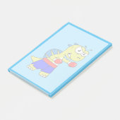 Illustratie van een Spinosaurus boksen. Post-it® Notes (Schuin)
