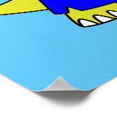 Illustratie van een Spinosaurus boksen. Poster (Hoek)