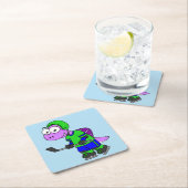 Illustratie van een Spinosaurus hockeyer. Kartonnen Onderzetters (Insitu)